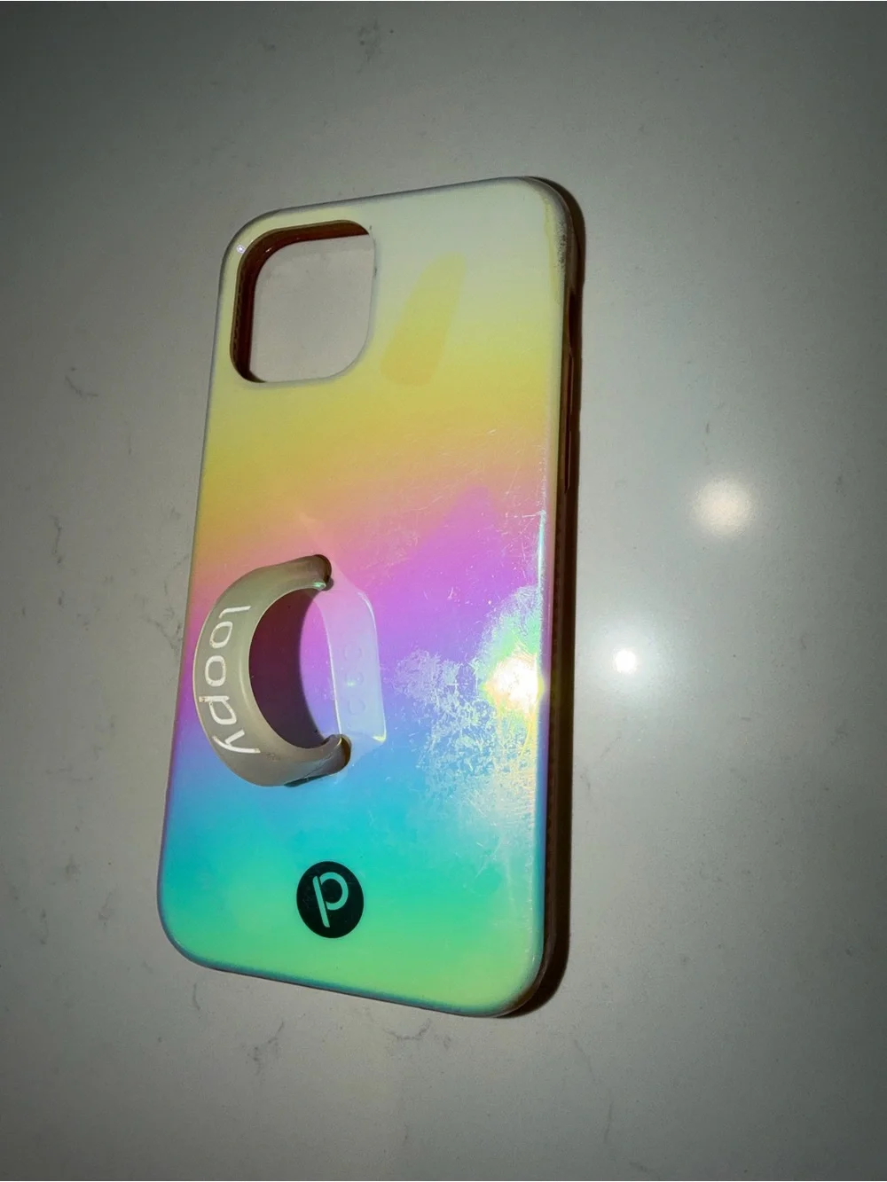 Loopy Case iPhone 13 Iridescent Rainbow Phone Case. Used.
